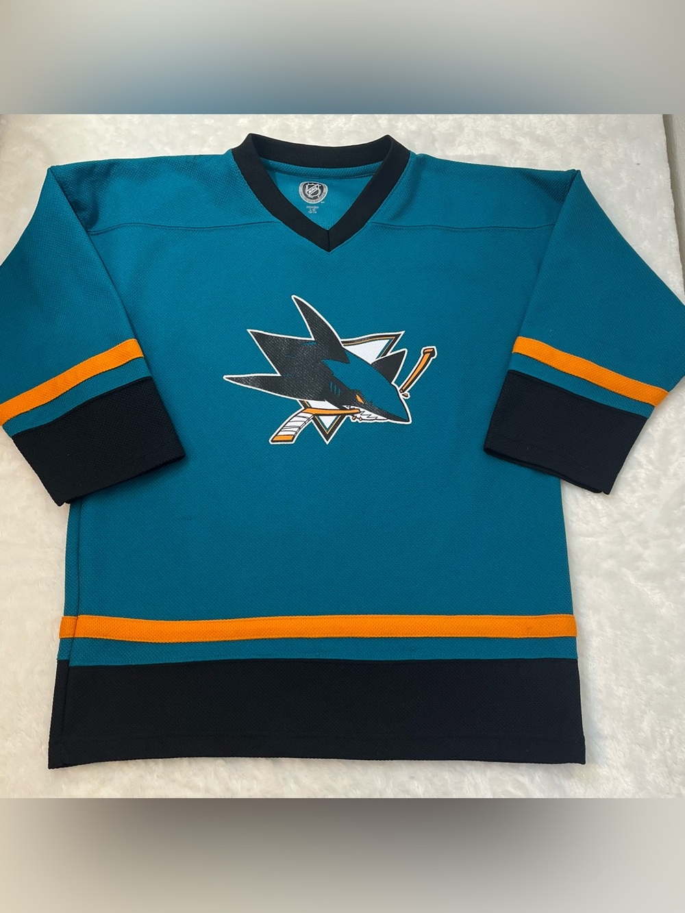 San Jose Sharks Joe Thornton #19 Youth L 12/14 NHL Jersey Signed Autographed